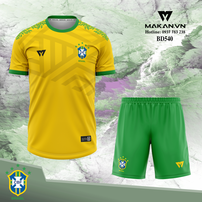 Áo đá bóng Brazil BD540