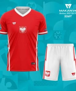 Áo bóng đá đội tuyển Balan Euro 2021 BD697