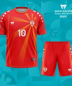 Áo bóng đá đội tuyển Bắc Macedonia Euro 2021 BD695