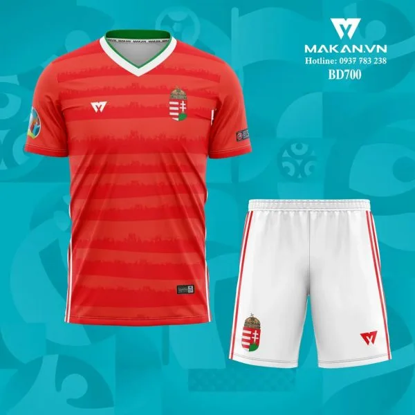 Áo bóng đá đội tuyển Hungary Euro 2021 BD700