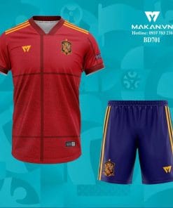 Áo bóng đá đội tuyển Tây Ban Nha Euro 2021 BD701