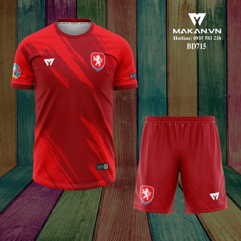 thiết kế áo đấu đội tuyển Séc theo yêu cầu
