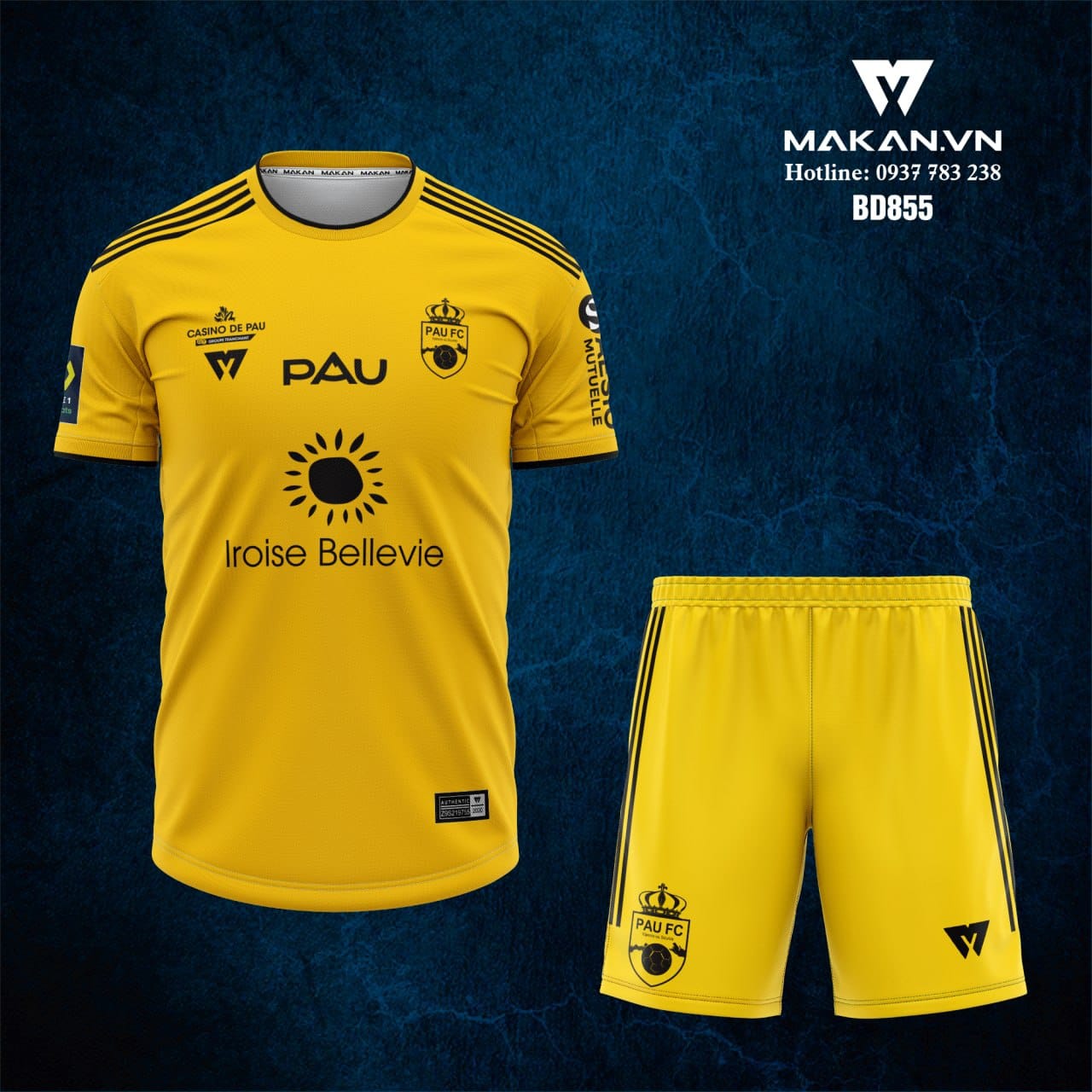 Mẫu Áo Đấu Pau FC Nhiều Mẫu, Đẹp Thiết Kế Theo Yêu Cầu