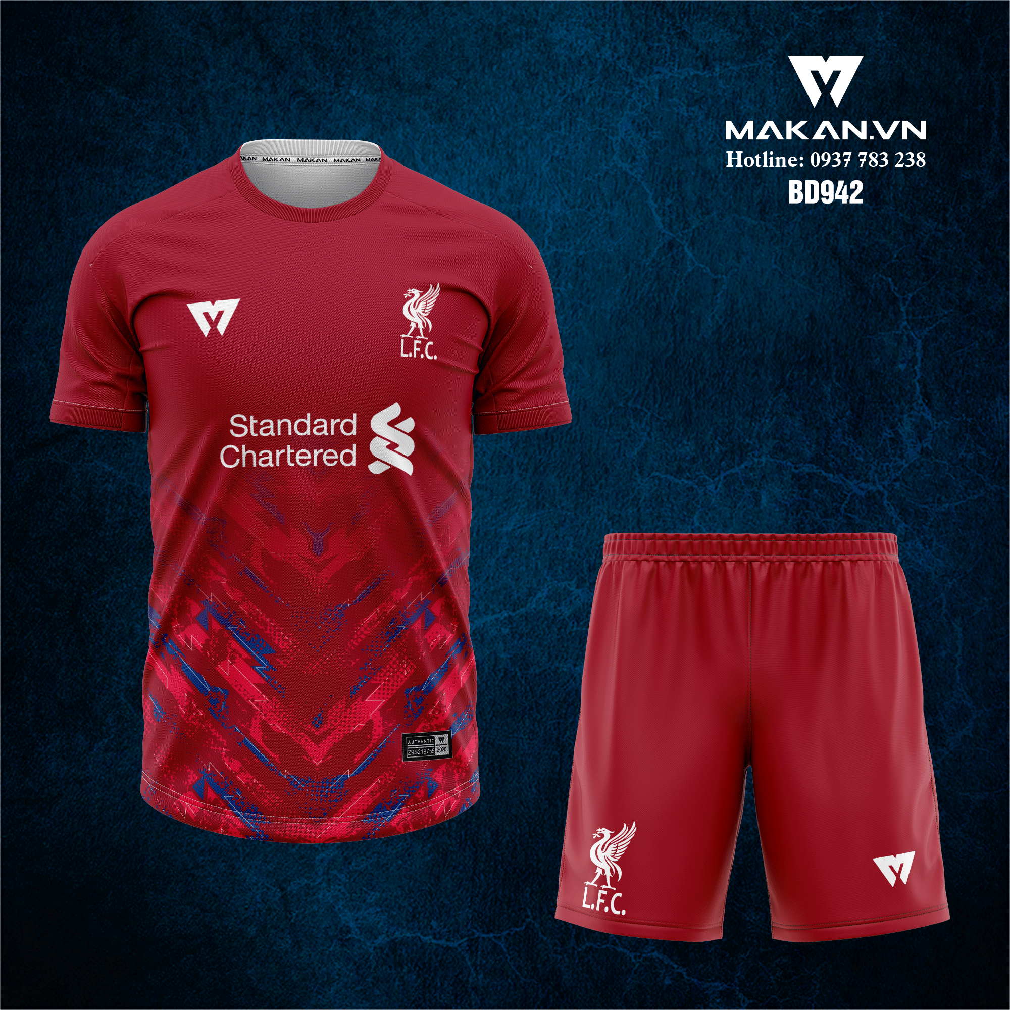 Mẫu áo đấu mới Liverpool 2023 thiết kế bởi MAKAN