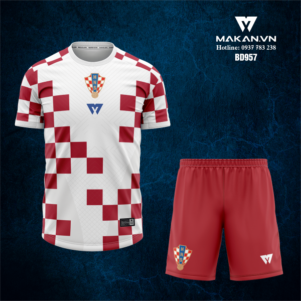 Áo bóng đá đội tuyển Croatia BD957