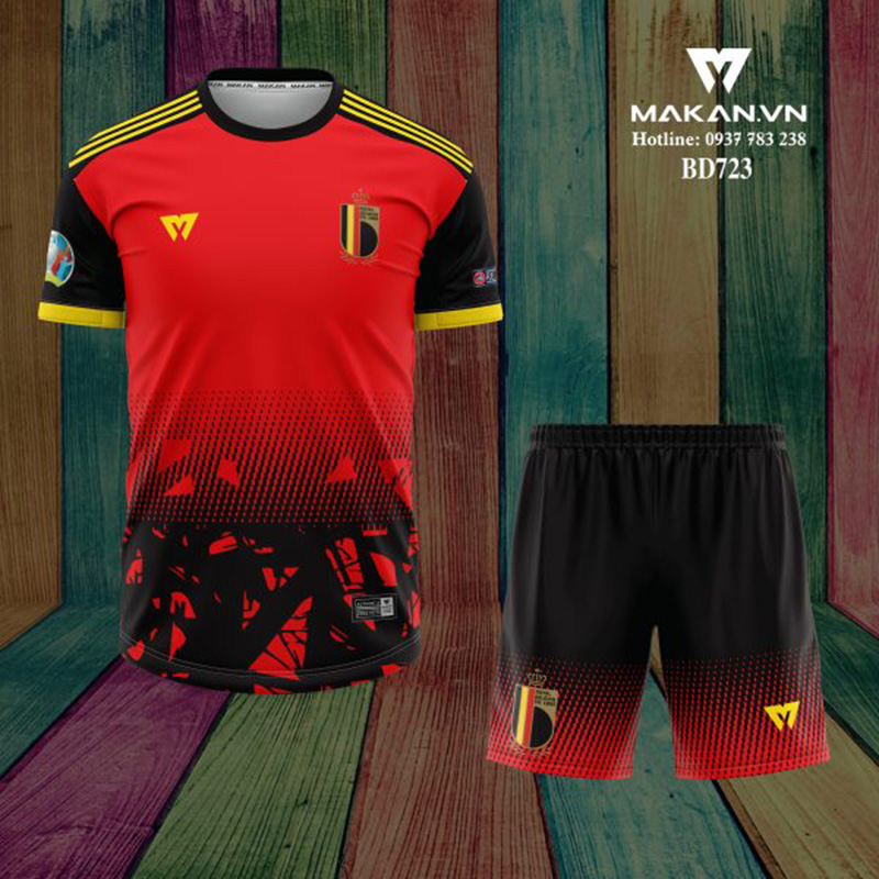 Mẫu áo đá bóng đẹp nhất thế giới - Đội tuyển Bỉ
