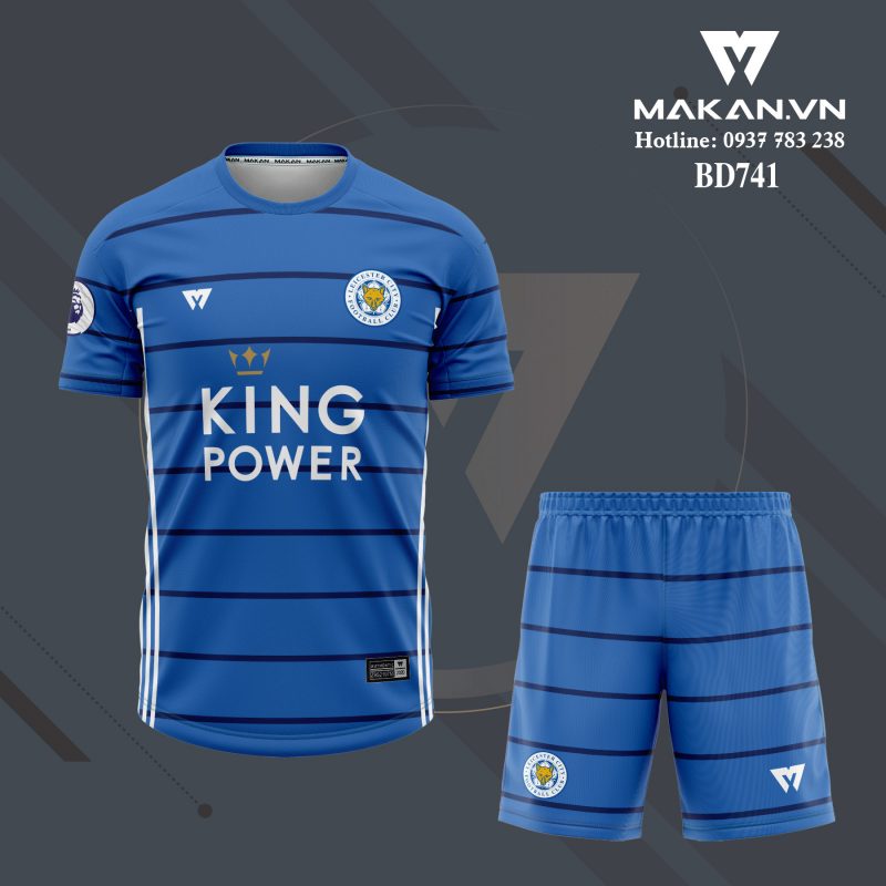 Mẫu áo đá banh màu xanh dương - Leicester City