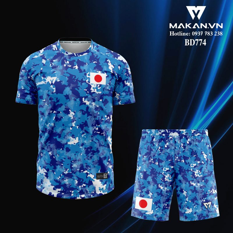 Mẫu áo đá banh màu xanh dương - Đội tuyển Nhật Bản