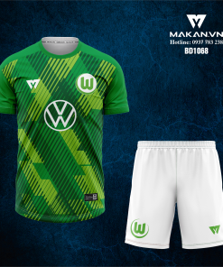 Chiếc áo bóng đá màu xanh nõn chuối đến từ CLB Wolfsburg BD1068