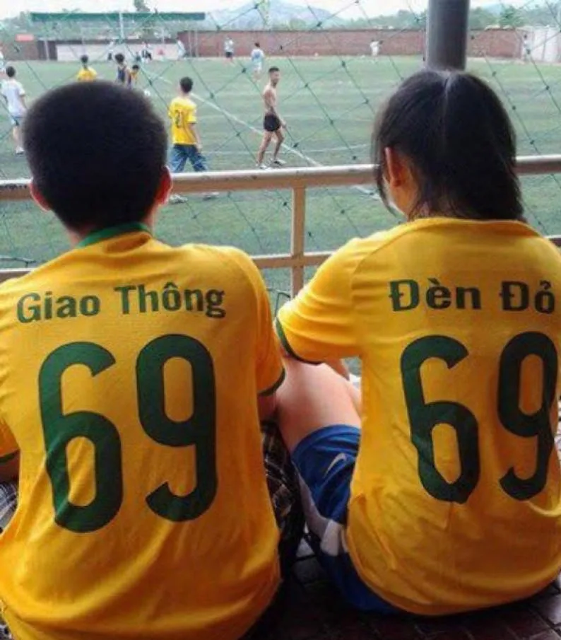 Tên áo đá banh cho cặp đôi siêu HOT 3