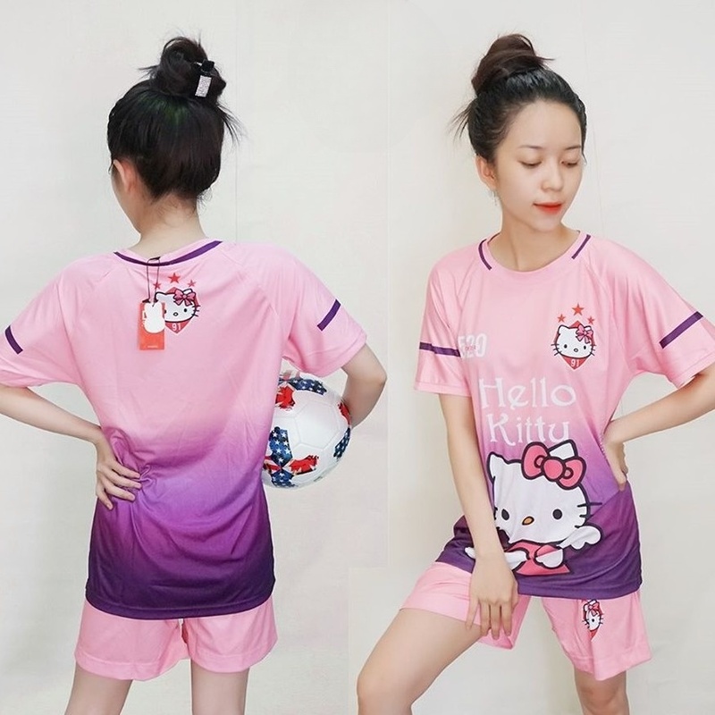 Áo đá bóng Hello Kitty cho nữ 01