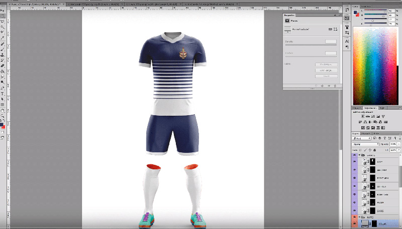 Thiết kế áo đá bóng nhanh chóng, tiện lợi với phần mềm Photoshoponline