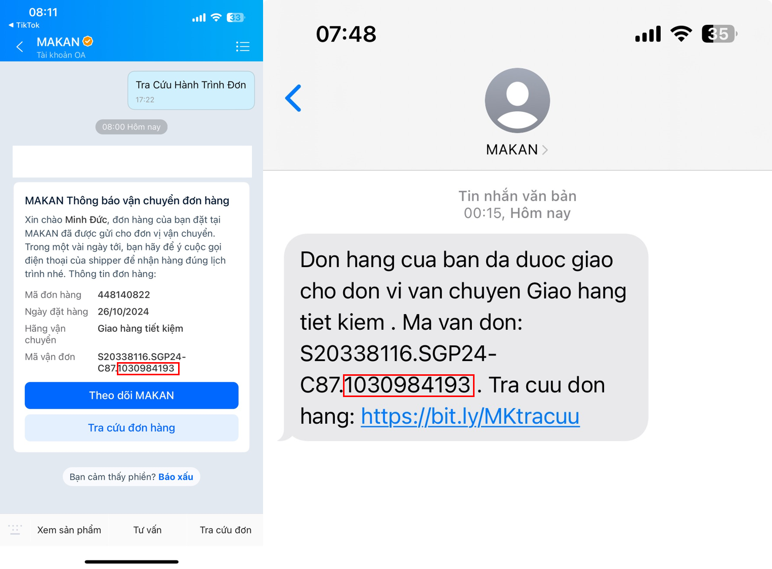 Tra Cứu Hành Trình Đơn Hàng