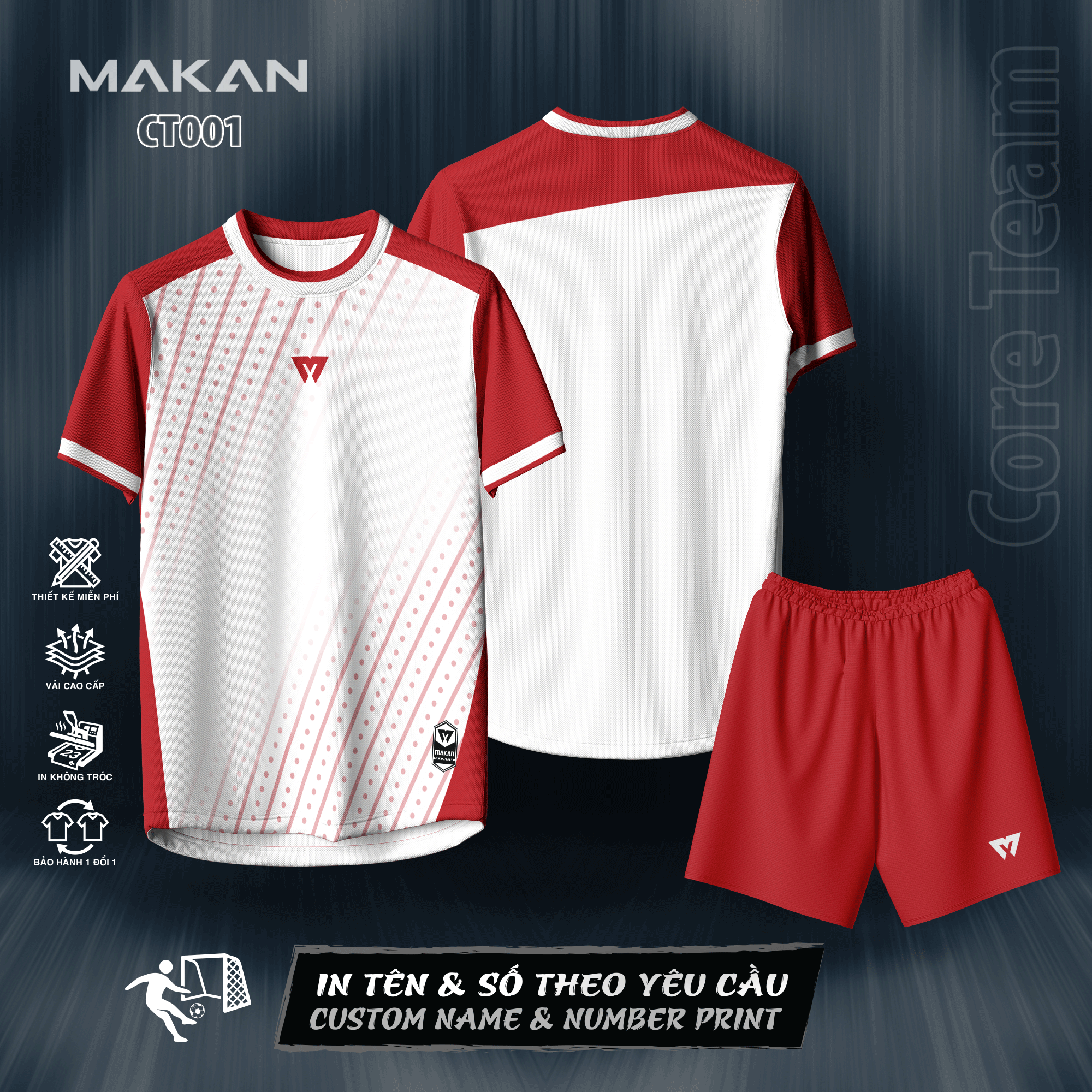 Đồ thể thao Makan Sport – CORE TEAM CT001