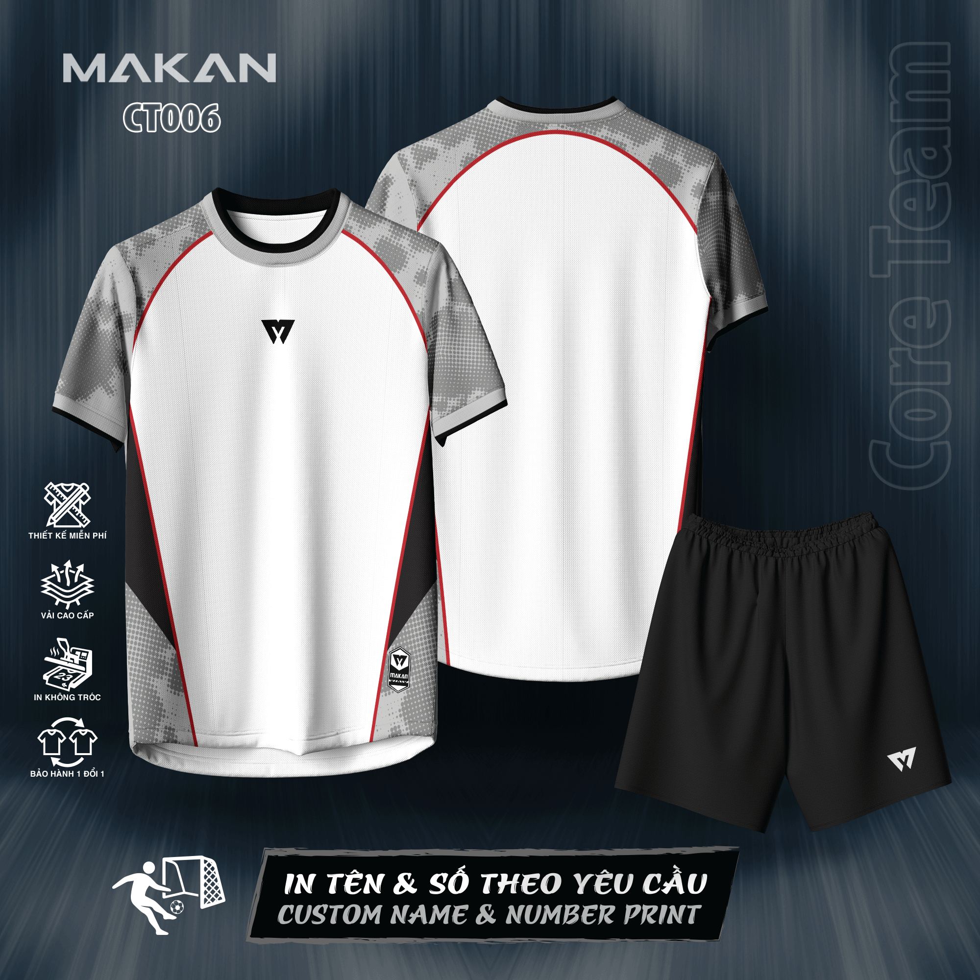 Đồ thể thao Makan Sport – CORE TEAM CT006