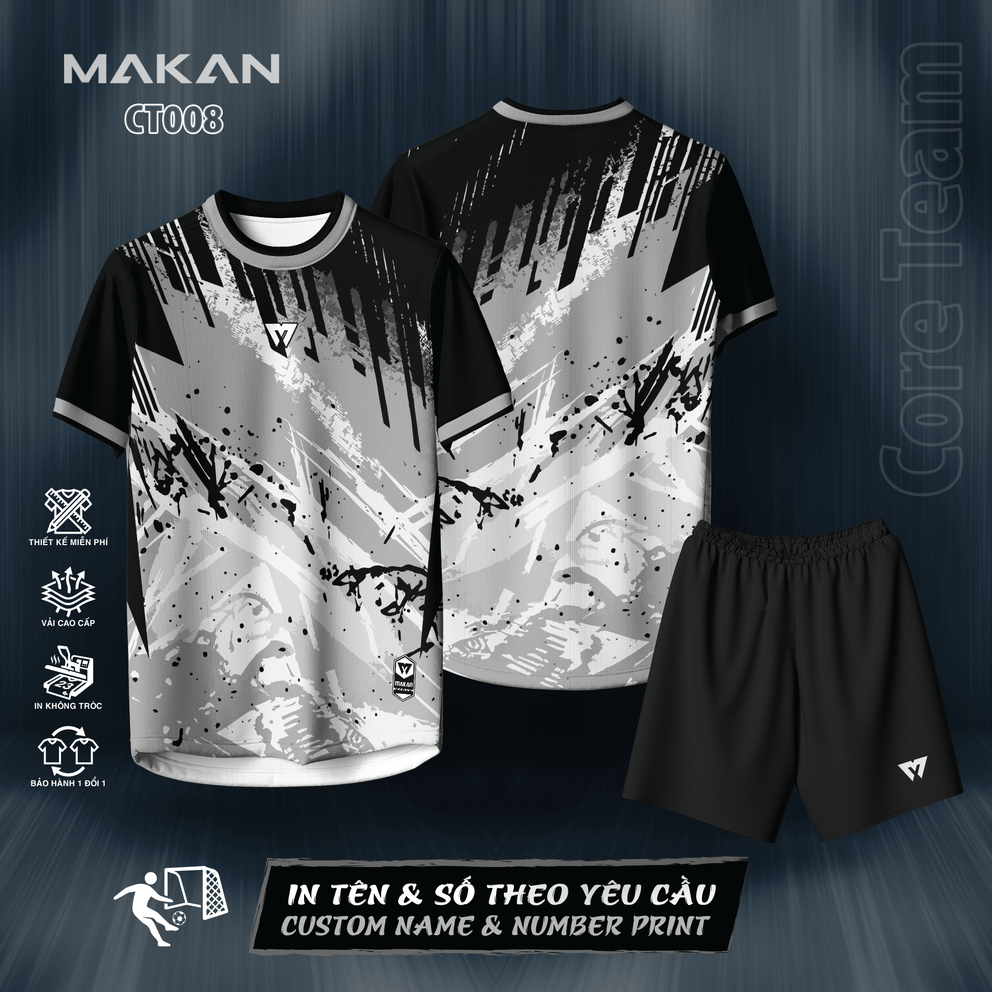 Đồ thể thao Makan Sport – CORE TEAM CT008