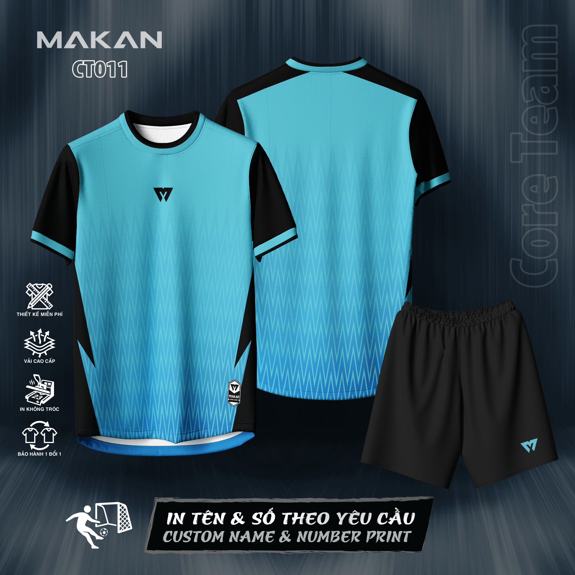 Đồ thể thao Makan Sport – CORE TEAM CT011