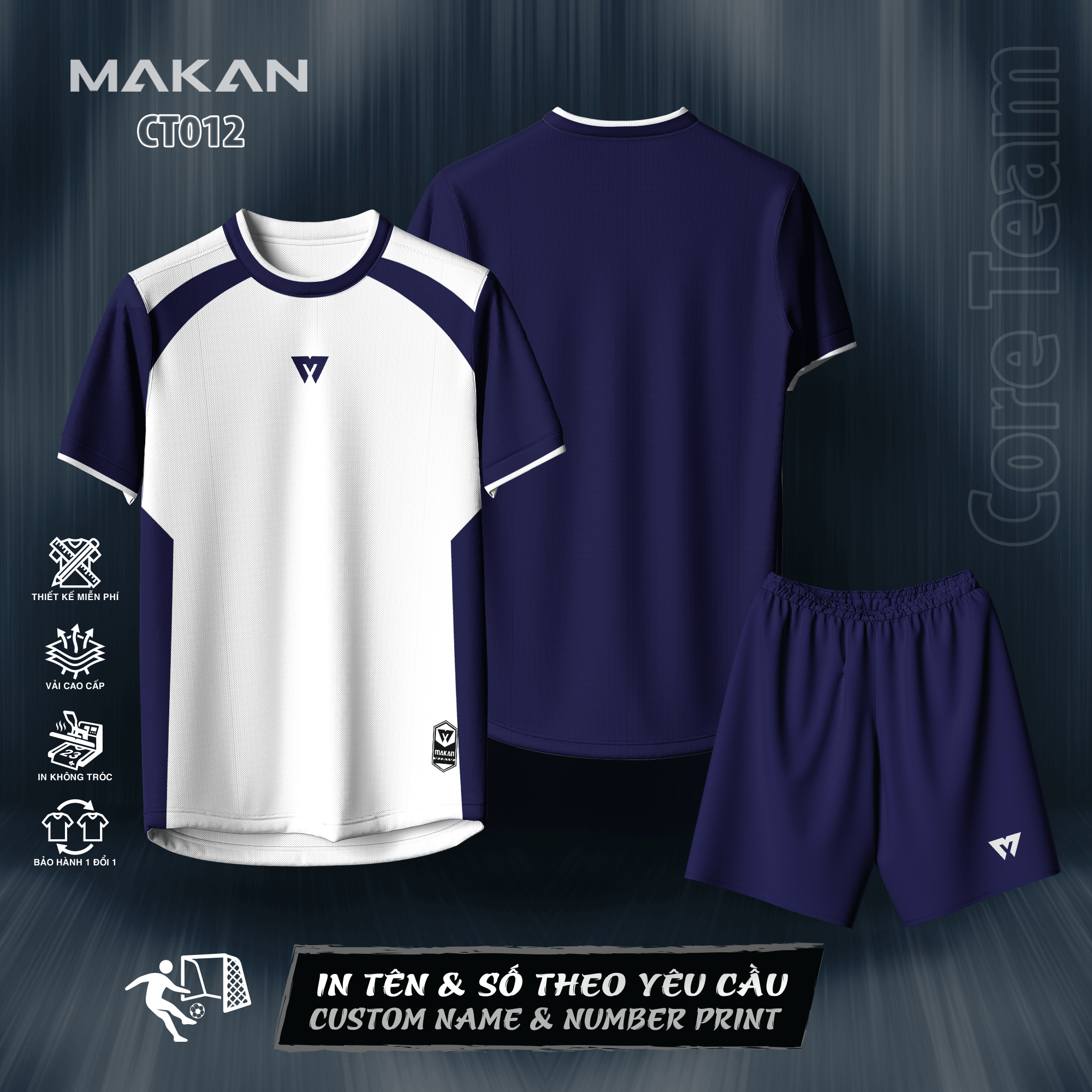 Đồ thể thao Makan Sport – CORE TEAM CT012