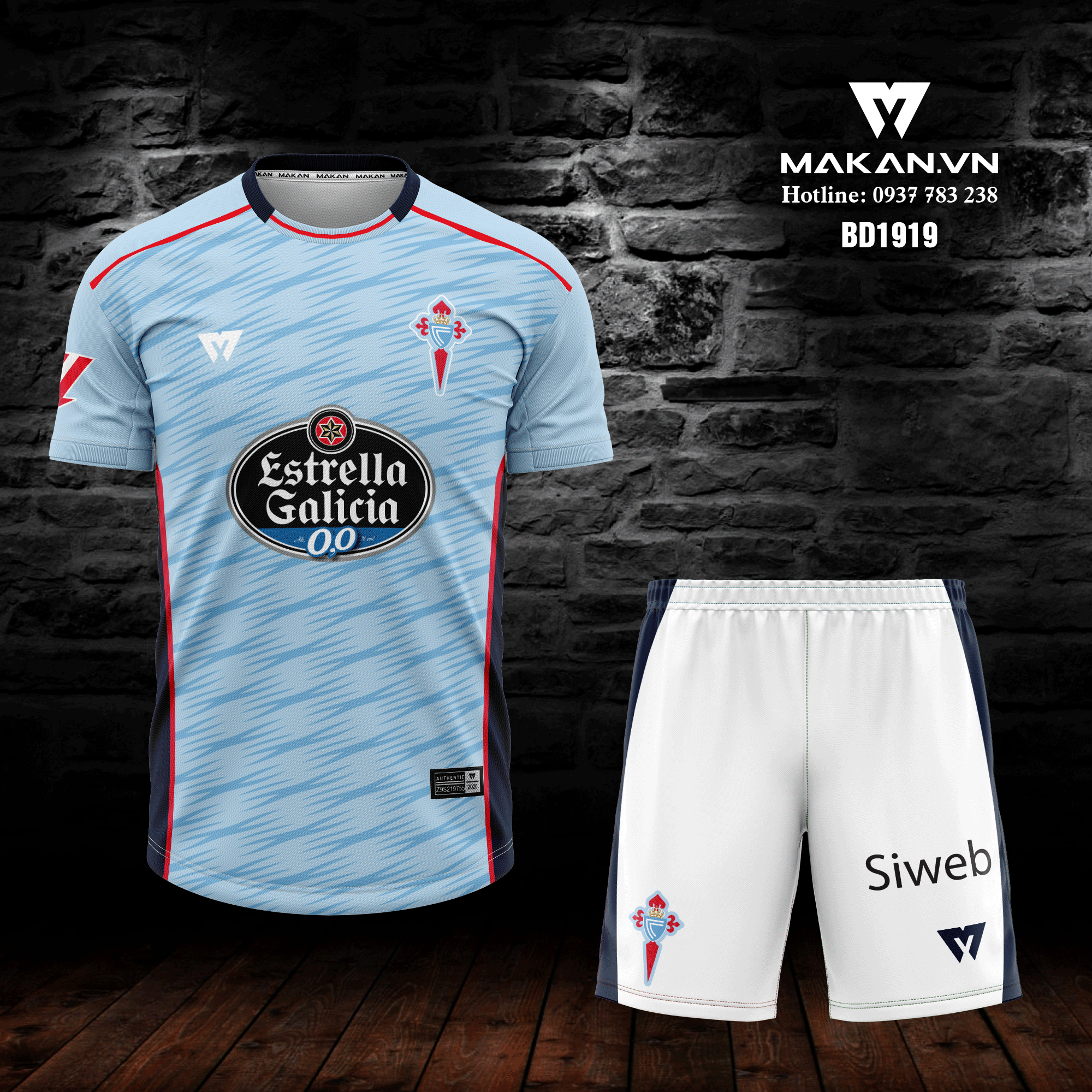 Áo bóng đá CLB Celta Vigo BD1919