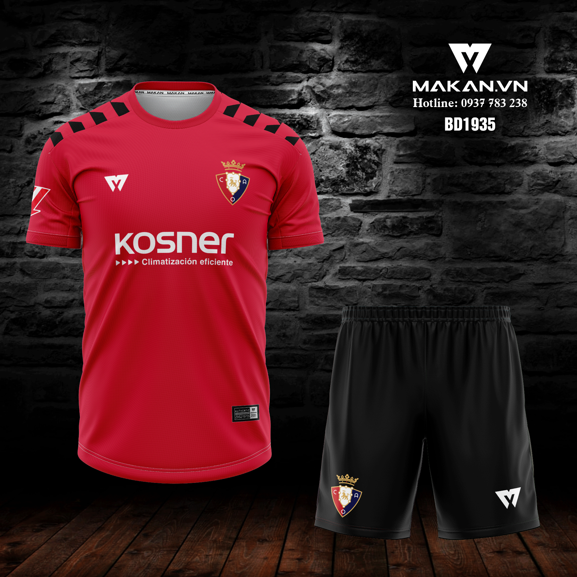 Áo bóng đá CLB Osasuna BD1935