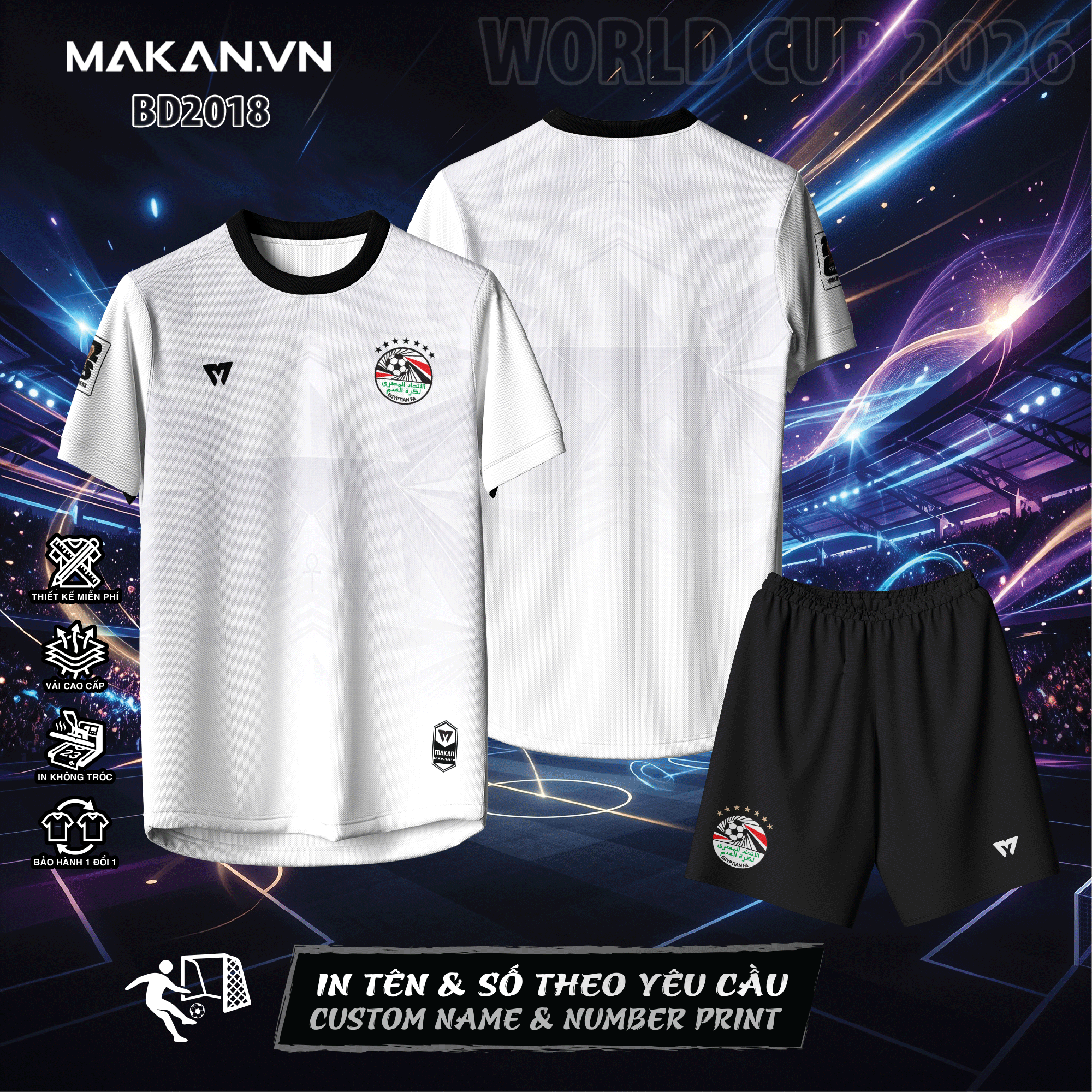 Áo Đội Tuyển Ai Cập BD2018