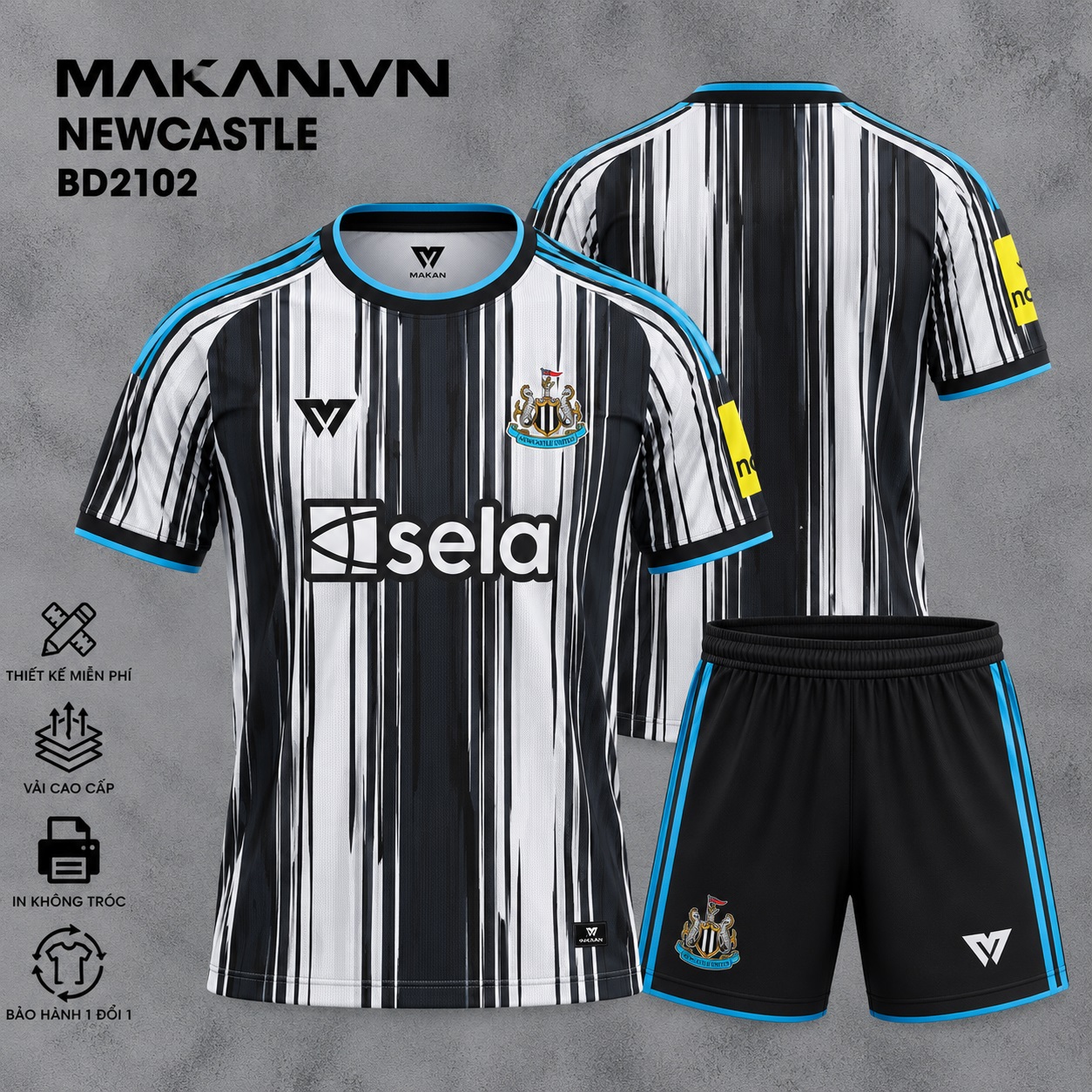 Áo bóng đá CLB Newcastle BD2102
