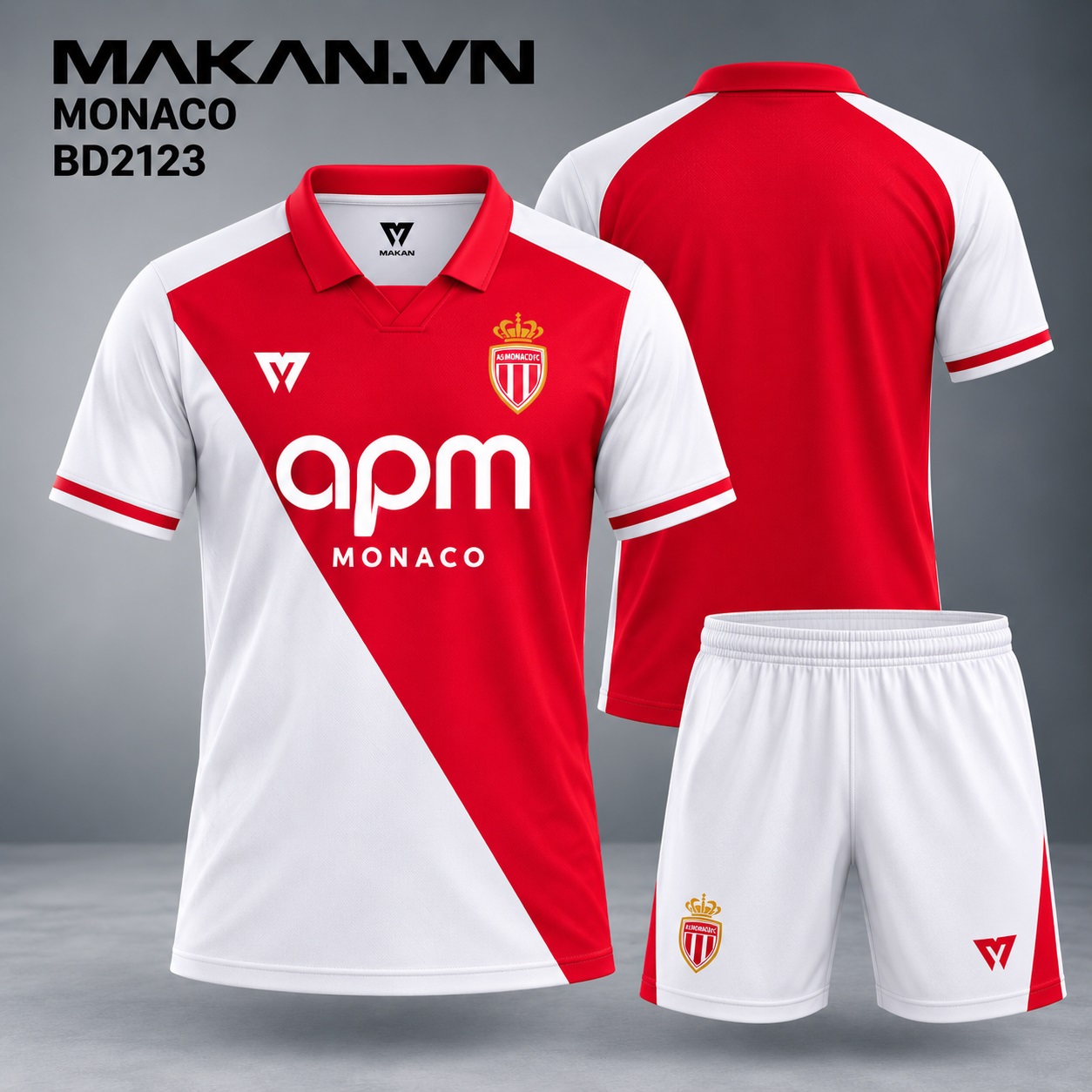 Áo bóng đá CLB Monaco BD2123
